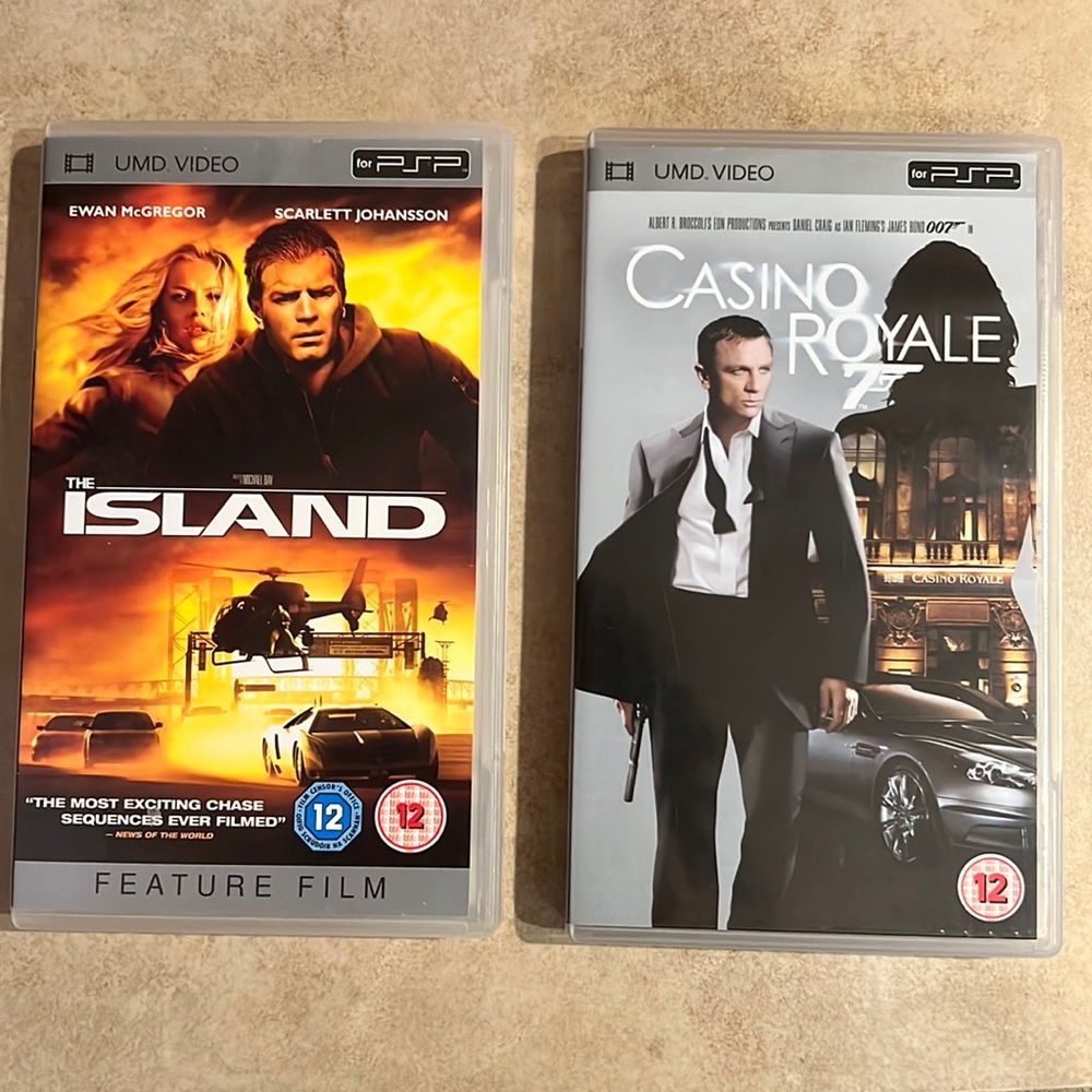 Sony PSP Umd Bundle of 2 Videos